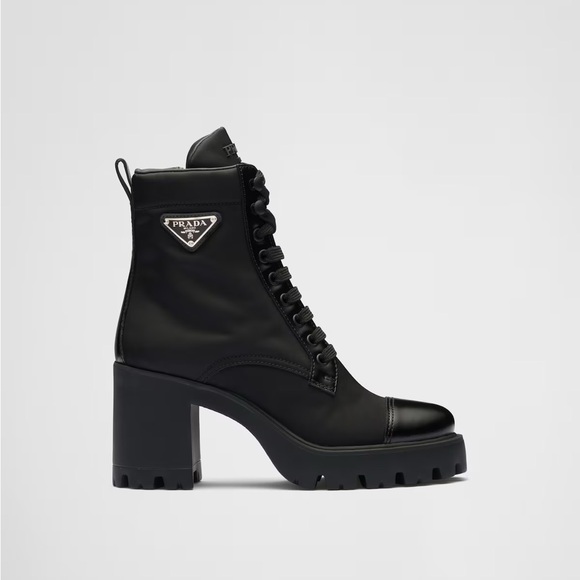 Prada Re-Nylon and leather booties - Picture 2 of 6